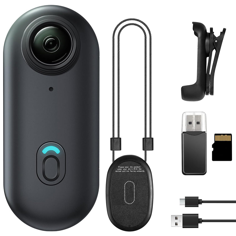 4K Mini Thumb Action Camera ââ‚?Portable Wearable Body Cam with Rotating Clip Black