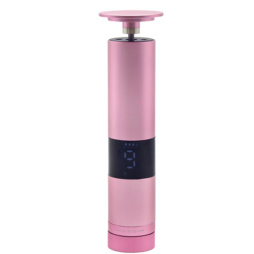 9-Speed Adjustable Electric Foot Callus Remover Digital Display Rechargeable Foot Sander Pedicure Tools with Sandpaper Disks Pink