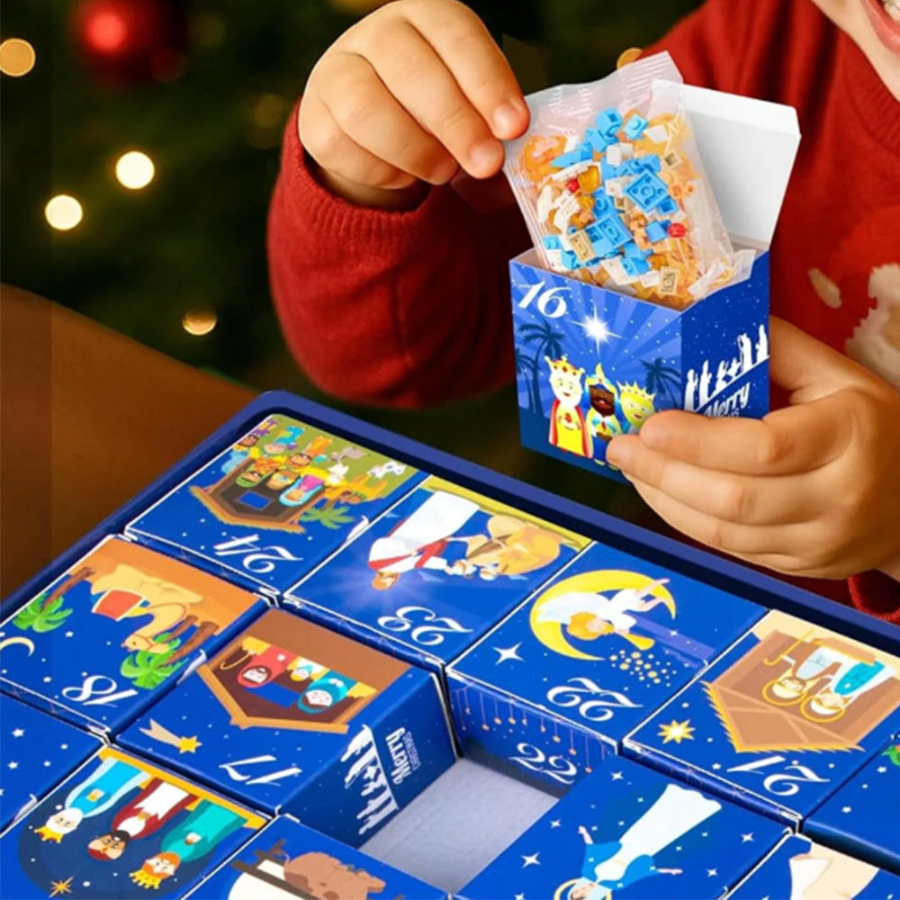 Christmas Advent Calendar ¨C 24-Day Building Block Nativity Toy Gift for Kids