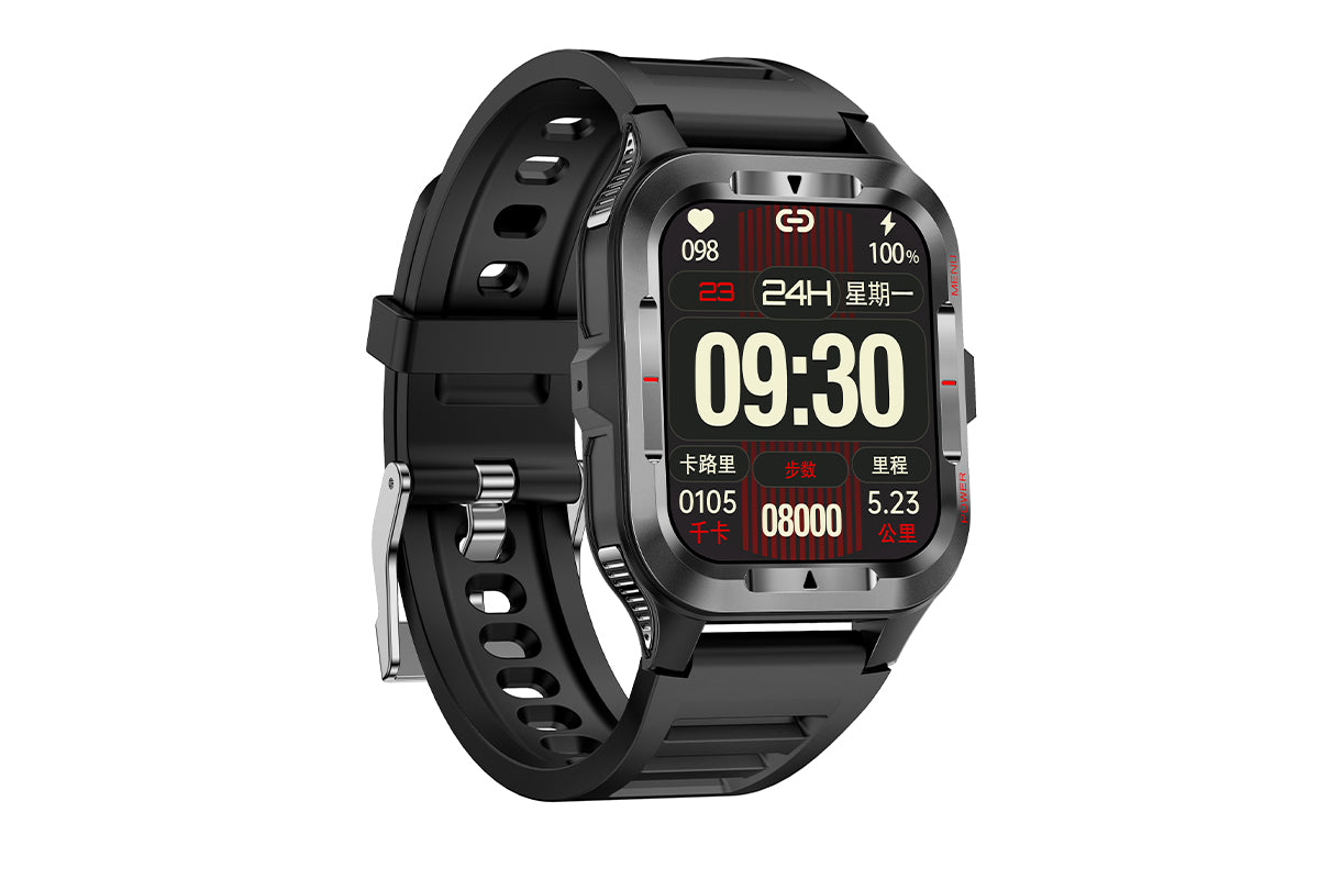 Smart Watches for Men Fitness Tracker with Call Function 100+ Sport Modes Flashlight-Black