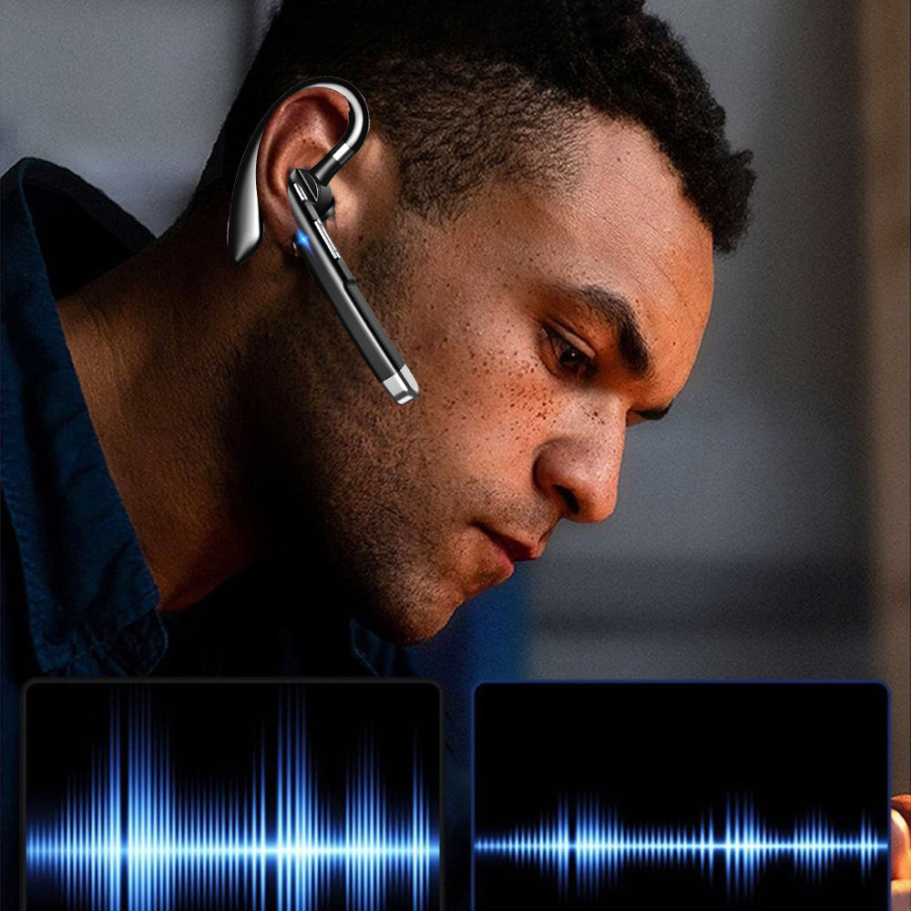 Single Ear Headphone Wireless Bluetooth Headset with Charging Case