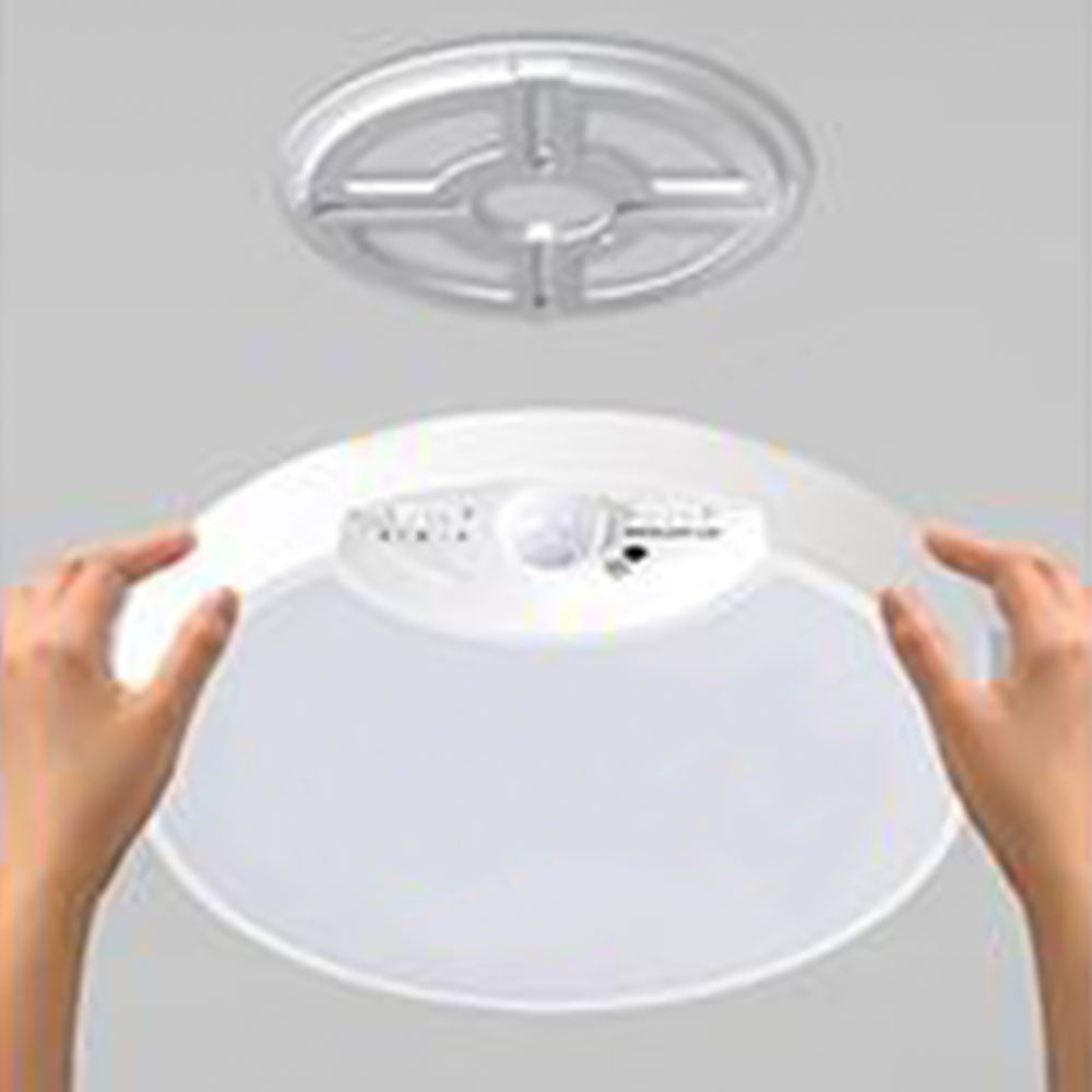 Motion Sensor Ceiling Light USB Rechargeable Induction Night Light for Closets Shower Stairs Hallway