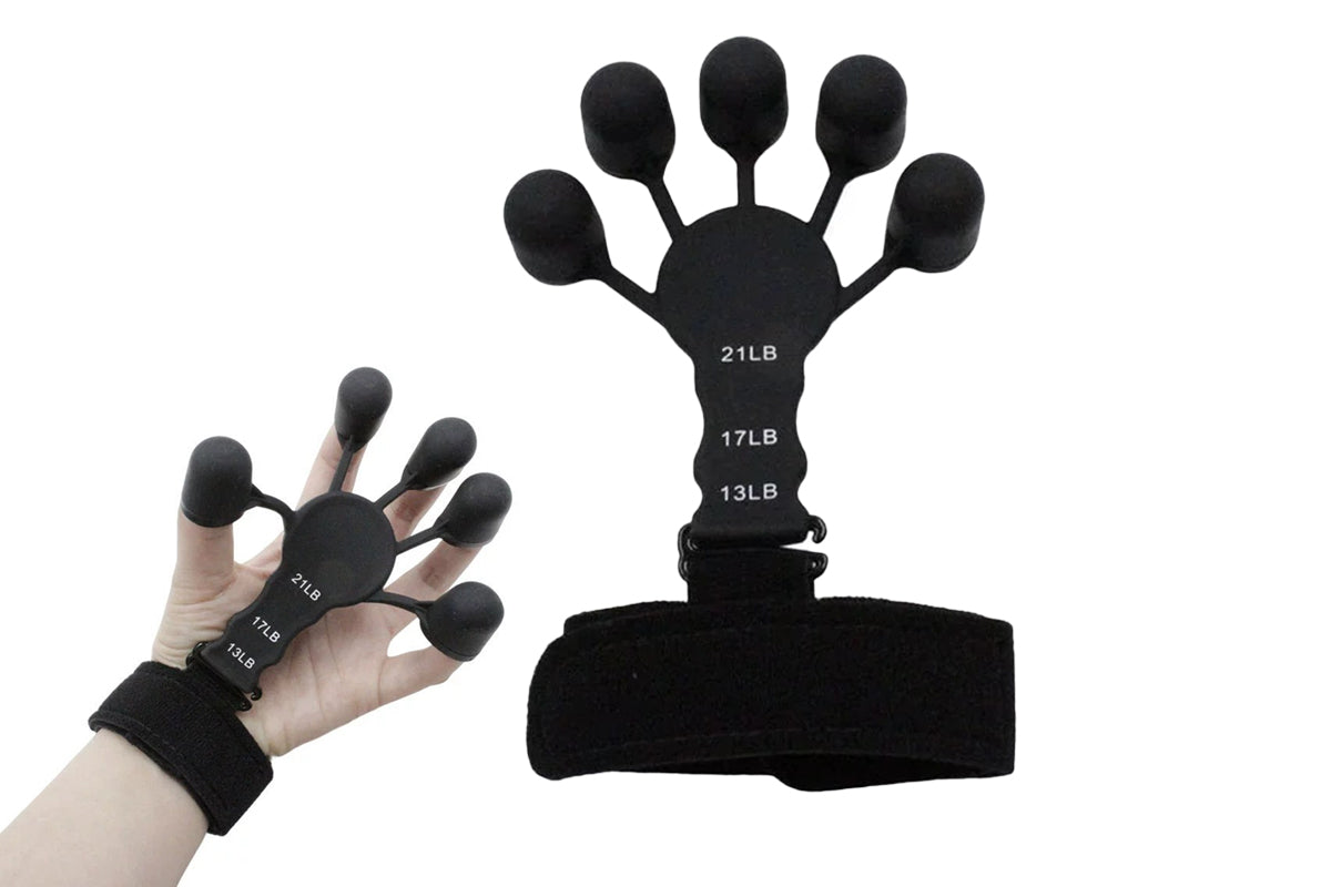 Hand Grip Strength Trainer Finger Strengthener Exerciser Fingers Therapy Pain Relief For Arthritis-Black