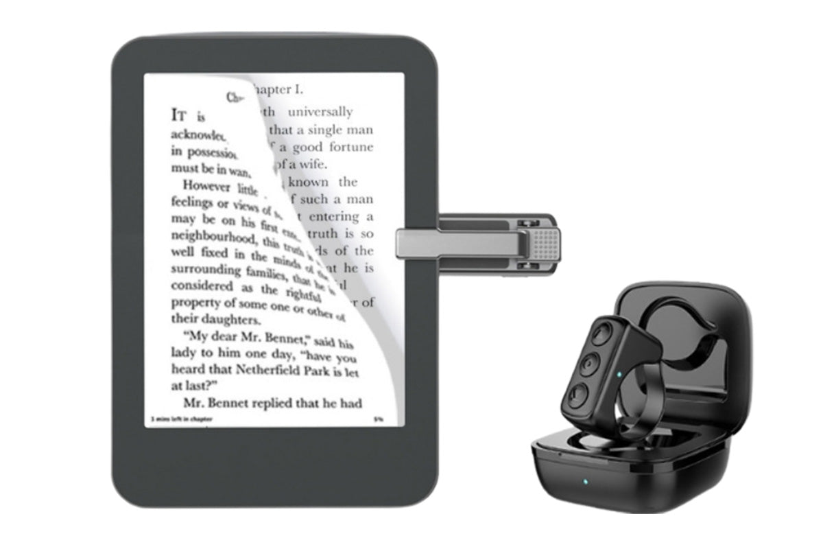 Remote Control Page Turner for Kindle Paperwhite Kindle Accessories for Hands-Free Reading-Black