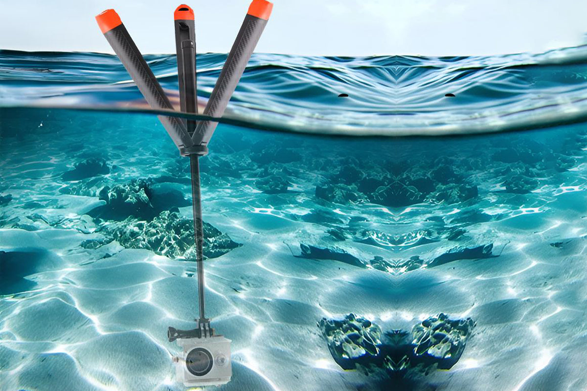 Floating Selfie Stick Tripod for GoPro Hero 13 12 11 10 9 8 7 6 5 4 3 Session Max
