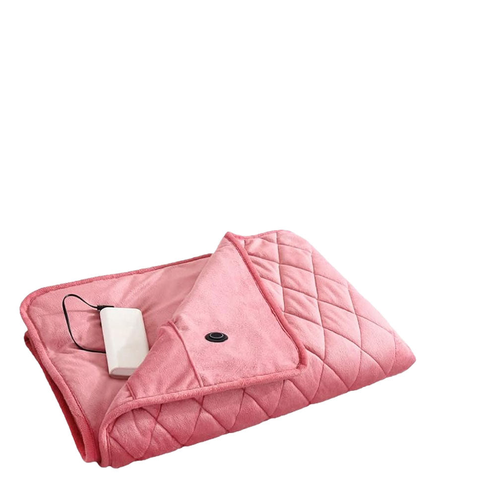 140x100cm Electric Blanket 3 Heat Settings USB Heated Blanket Wearable Pink