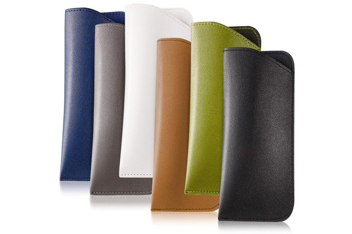 6Pcs Leather Soft Glasses Cases Sunglasses Reading Glasses Case