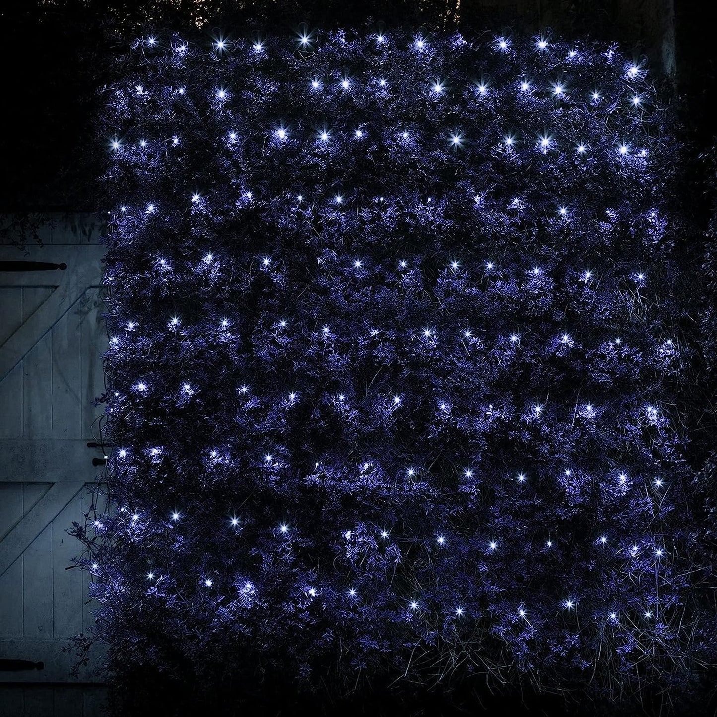 Net Lights Solar Power LED String Lights Christmas Mesh Light for Outdoor Bedroom Decoration-White