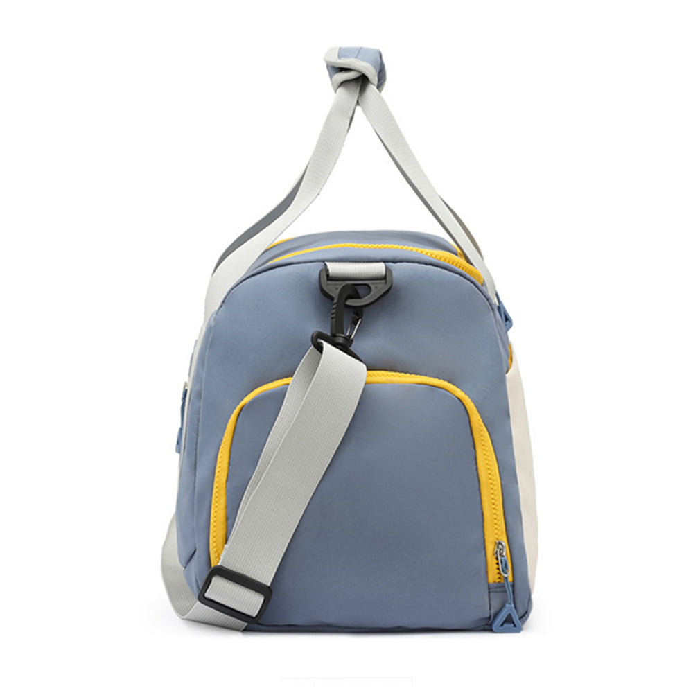 Gym Duffle Bag Travel Weekender Bag with Shoe Compartment Blue