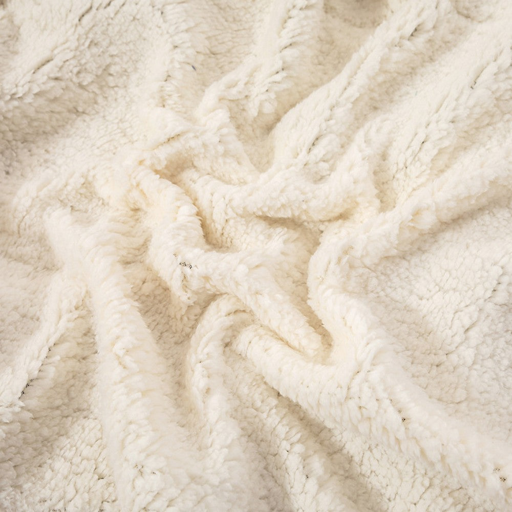 Soft Double-Sided Throw Blanket  Fuzzy Warm Reversible Blanket for Couch Bed Sofa Green