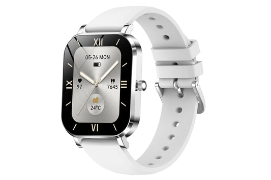 Smart Watch Bluetooth Call Make Calls Musics Fitness Tracker Heart Rate Sleep Monitor -Grey