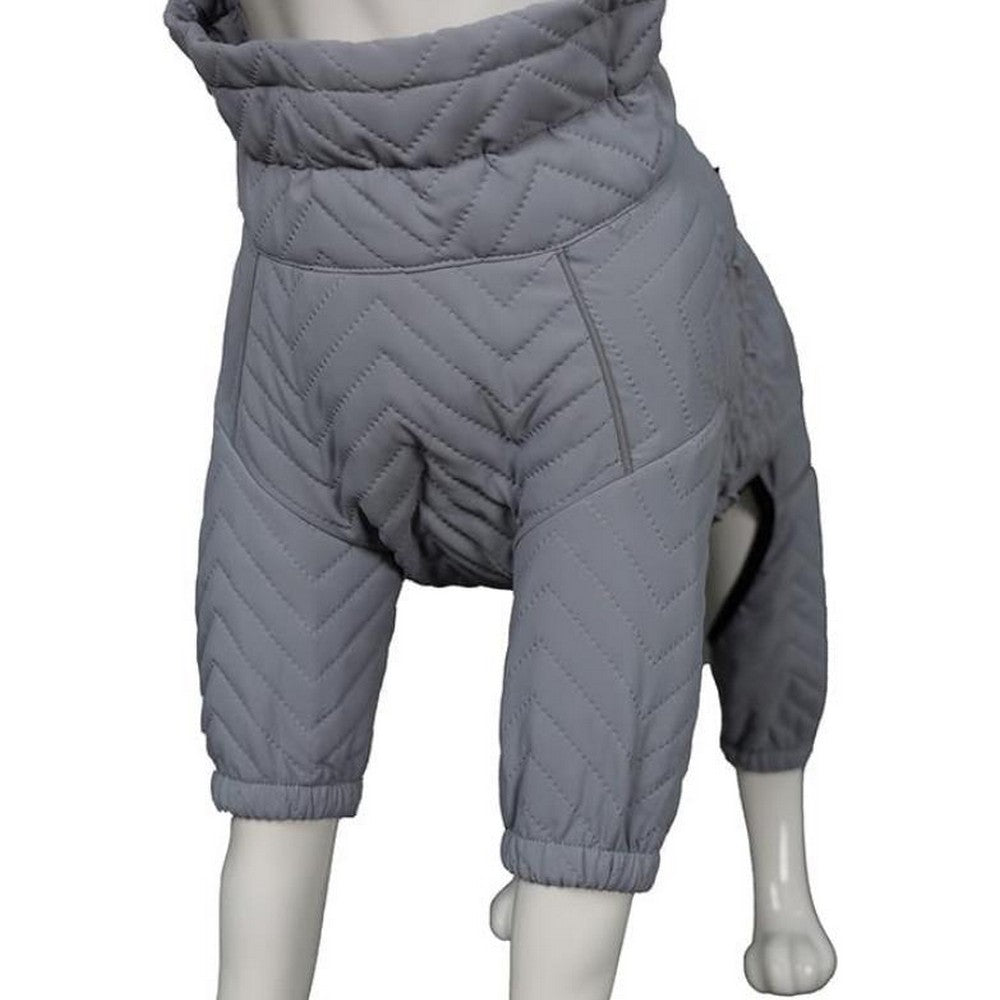 Warm Dog Vest Reflective Coat Windproof Winter Jacket for Pet Dogs Gray