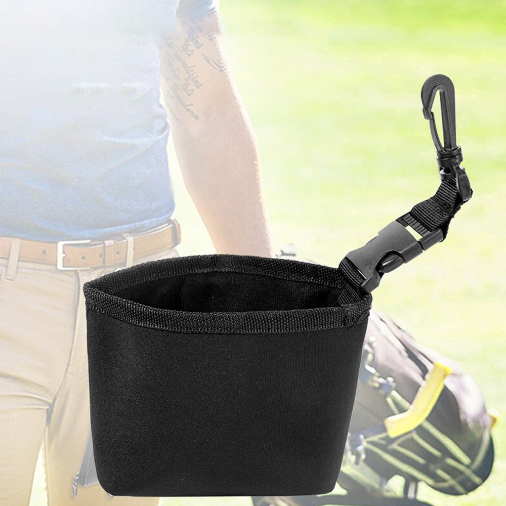 2Pcs Waterproof Golf Club and Ball Cleaning Bag Portable Dry Exterior Cleaning Pouch