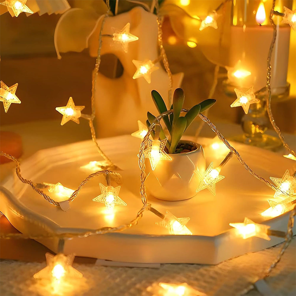 20 LED Star String Lights ¨C 3m Fairy Christmas Lights Battery Operated for Party