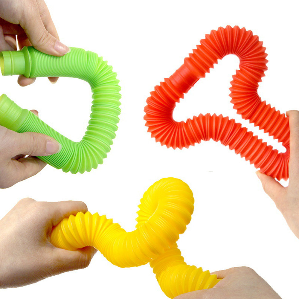8Pcs Pop Tubes Creative Sensory Toys Multiple Ways to Play for 3+ Years Old