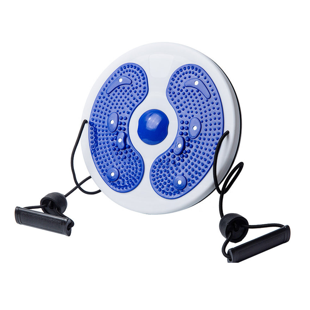 Twist Waist Board Magnetic Balance Board Foot Sole Massage Disc with Drawstrings Exercise Fitness Accessories Blue
