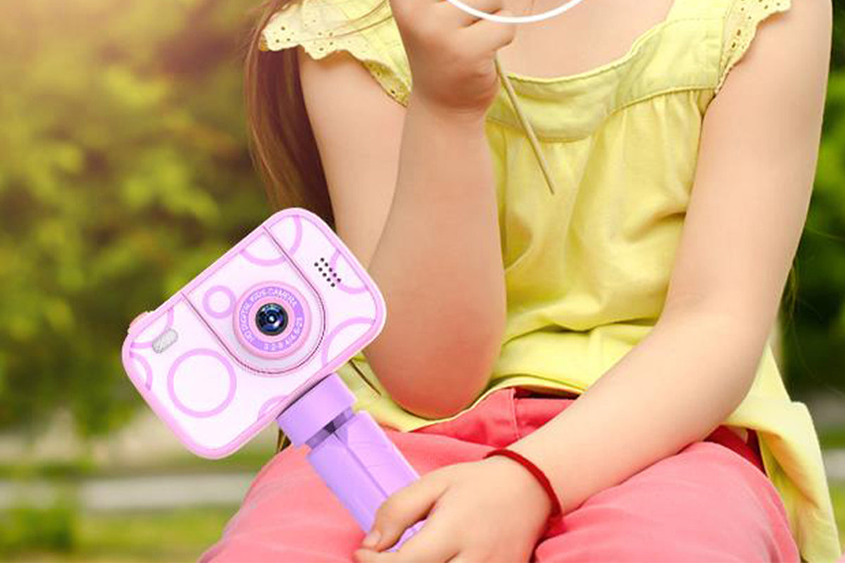 32GB Camera Toys for Boys Girls 1080P HD Digital Camera with Flip up Lens for Selfie and Video Christmas Birthday Party Gifts-Purple