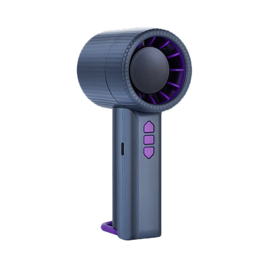 100 Speed Powerful Fan USB Handheld Fan Protable Personal Cooling Fan -Grey