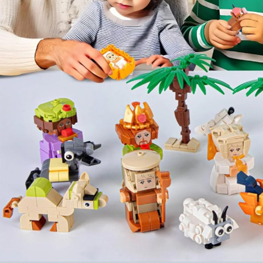Christmas Advent Calendar ¨C 24-Day Building Block Nativity Toy Gift for Kids
