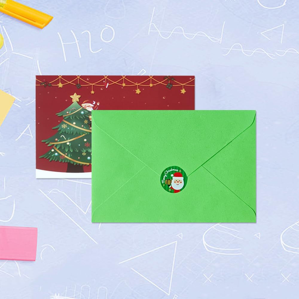 24 Pcs Christmas Greeting Cards with Envelopes Xmas Greeting Blank Cards for Handwritten Messages
