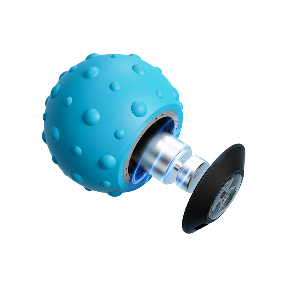 5 Speed Vibrating Massage Ball Electric Massager Yoga Massage Roller Muscle Relax Massager Blue