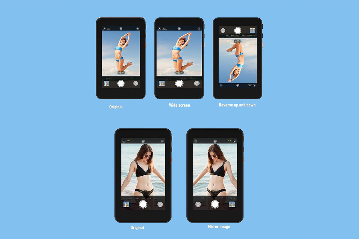 Vlog Selfie Monitor Screen Attractive Back Camera Monitor for Vlog Live TikTok-Black