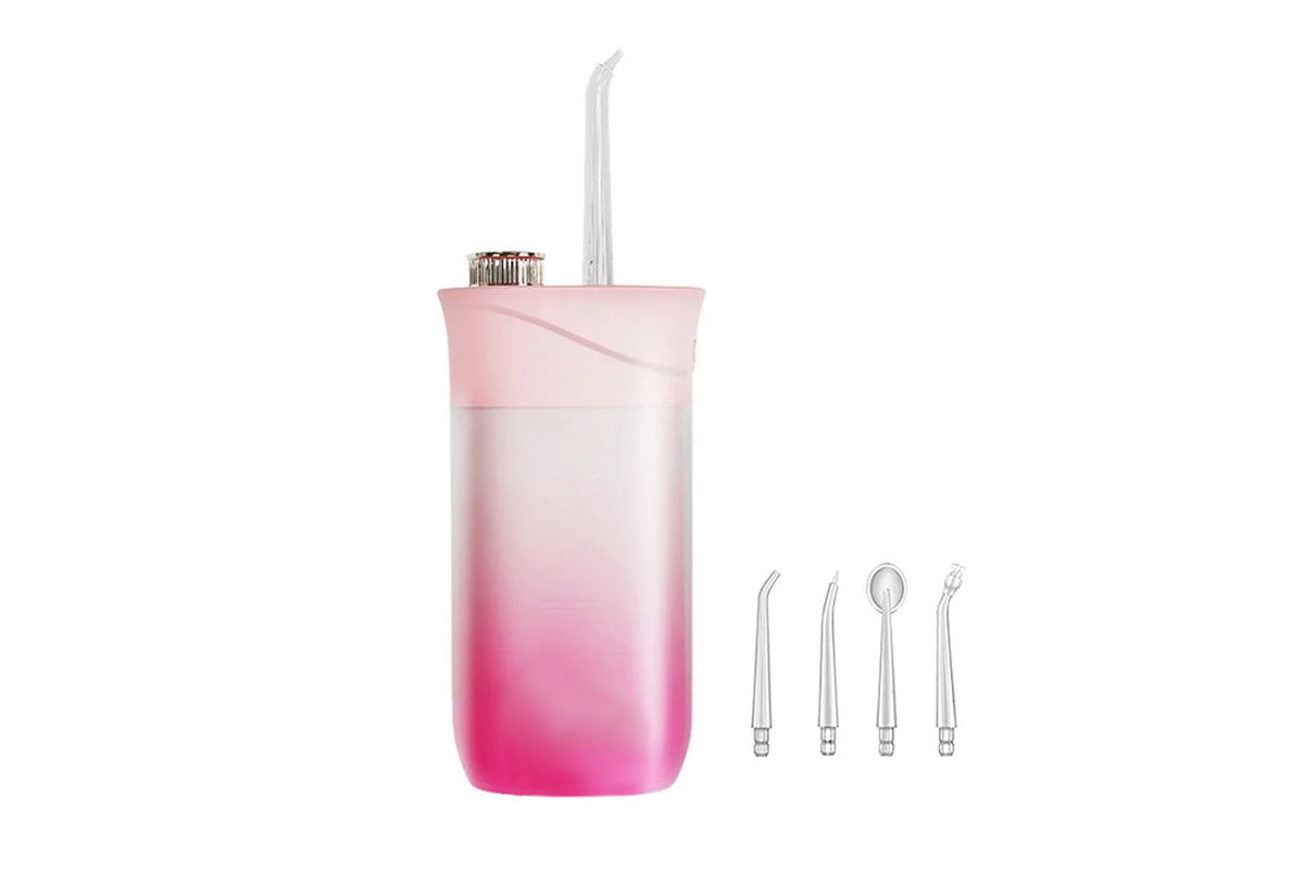 Oral Care Tools For Teeth Cleaning And Telescopic Dental Hygiene-Pink