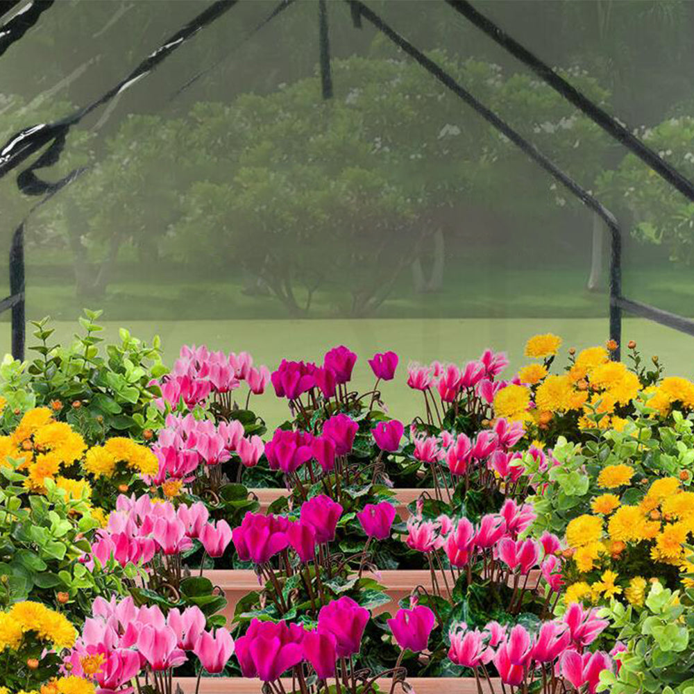 Clear Outdoor Plant Greenhouse Waterproof Garden Shed with Zippered Windows Style 1