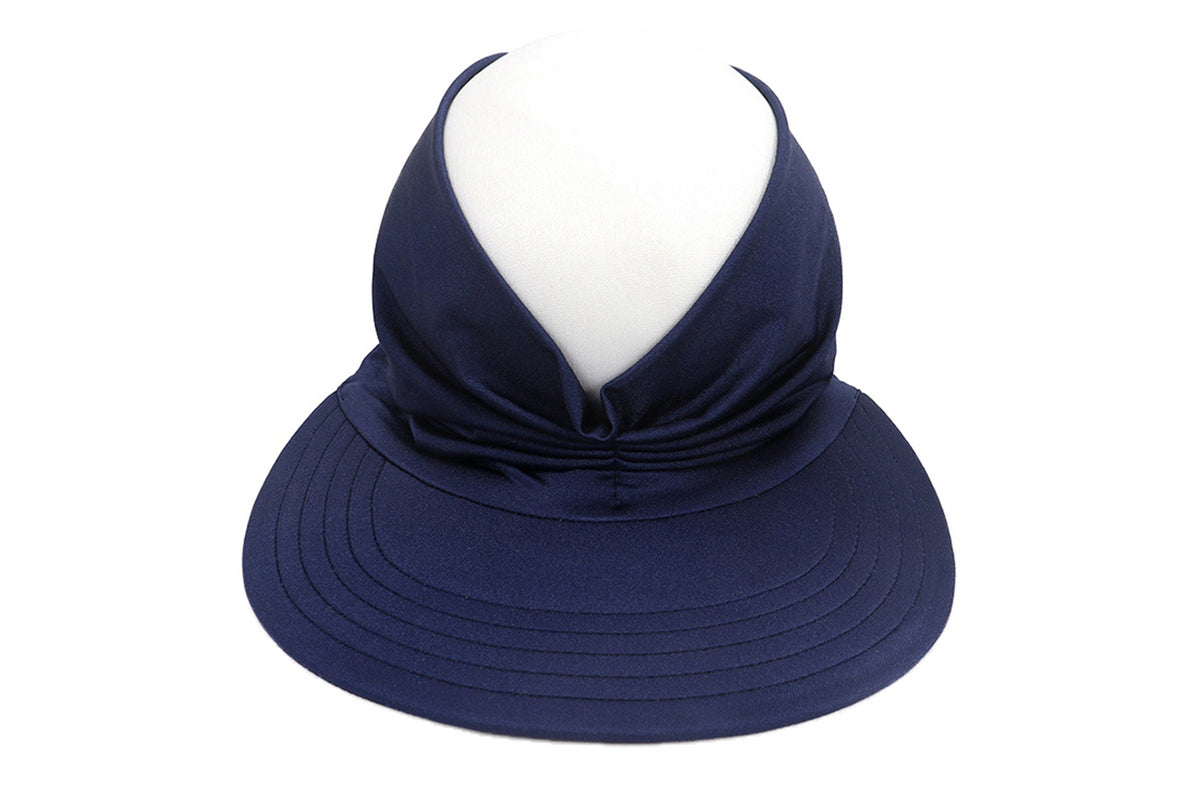 Womens Elastic Beach Summer Sun Hats Wide Brim Visor UV Protection-Green