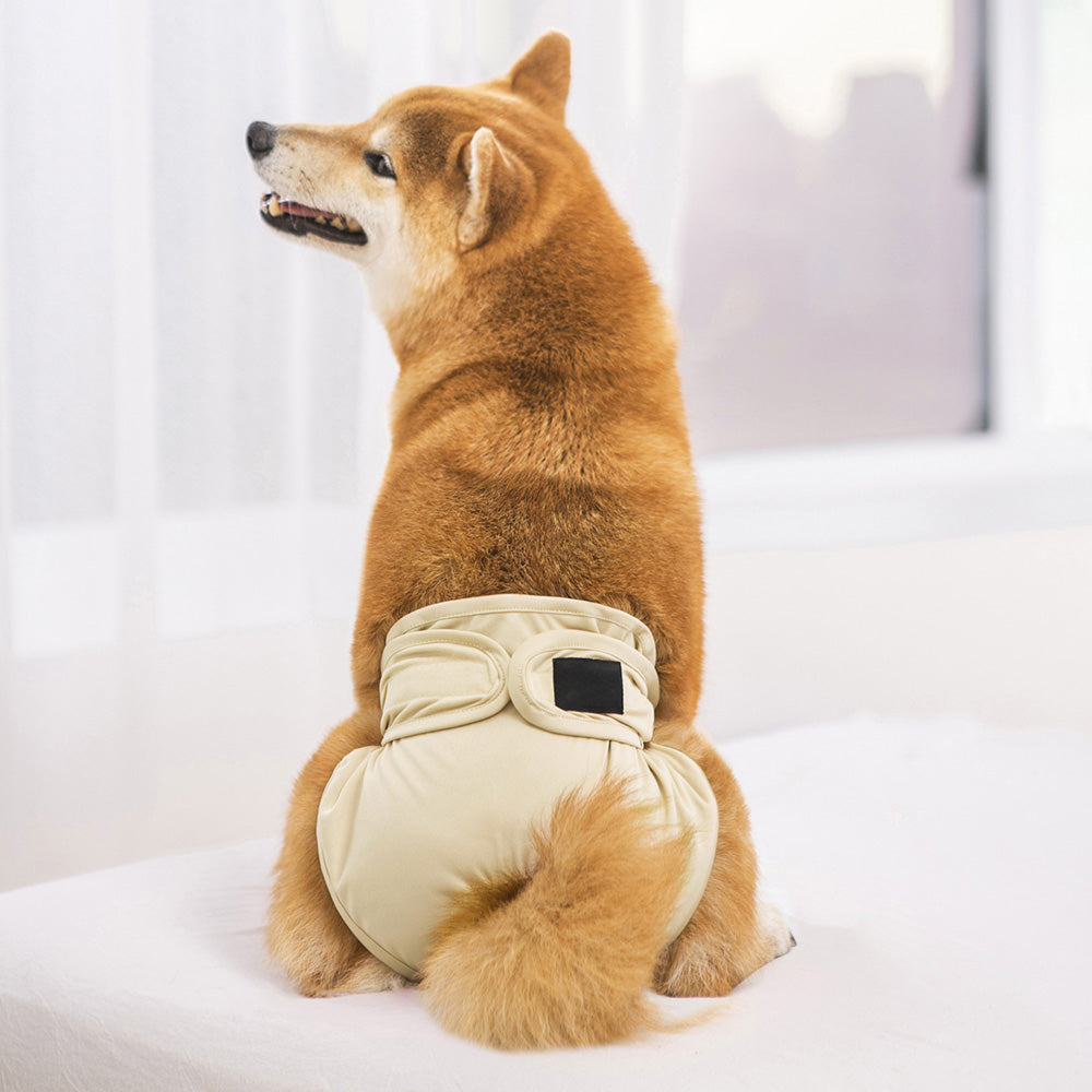 FeMale Dog Diapers Puppy Nappy Wrap Sanitary Pants Physiological Underpants Khaki