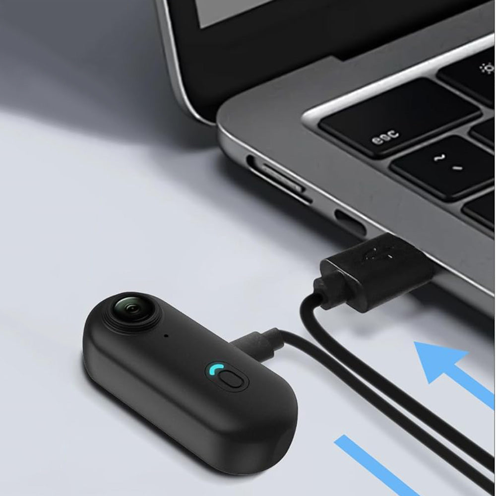 4K Mini Thumb Action Camera ââ‚?Portable Wearable Body Cam with Rotating Clip Black