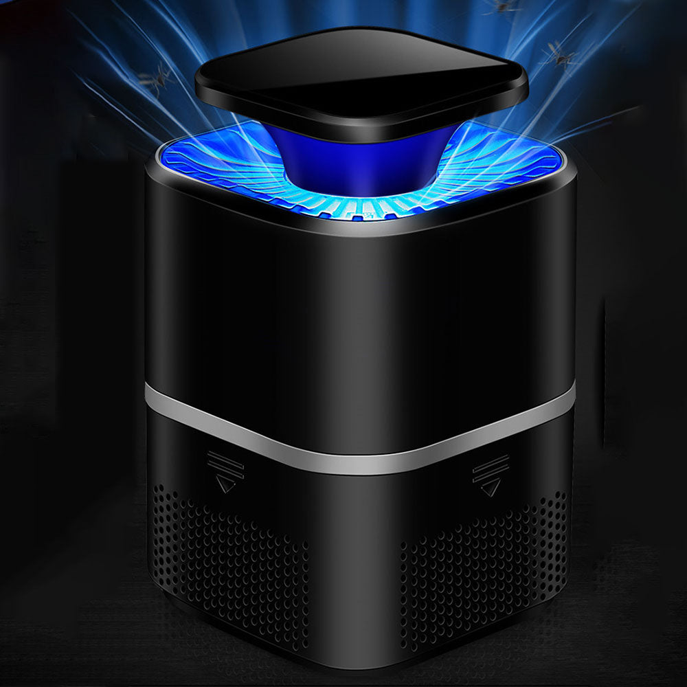 2-in-1 Electric Mosquito Killer Lamp USB Powered Fly Trap Mosquito Zapper Black
