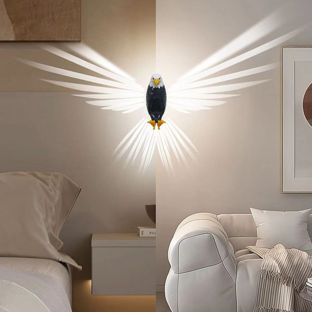 Bald Eagle Wall Light Magnetic Wall Mounted Eagle Lamp Removable Charging Eagle Light