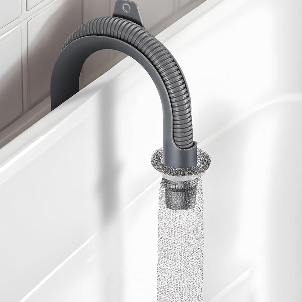 24 Pieces Drain Filter for Washing Machine Stainless Steel Hair Snare Traps with 24 Pcs Cable Ties