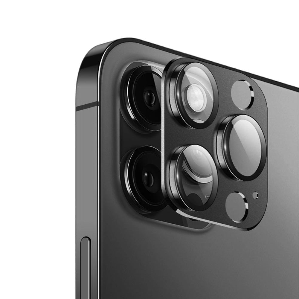 2Pcs Camera Lens Metal Glass Ring Protector for iPhone 16 Pro Max