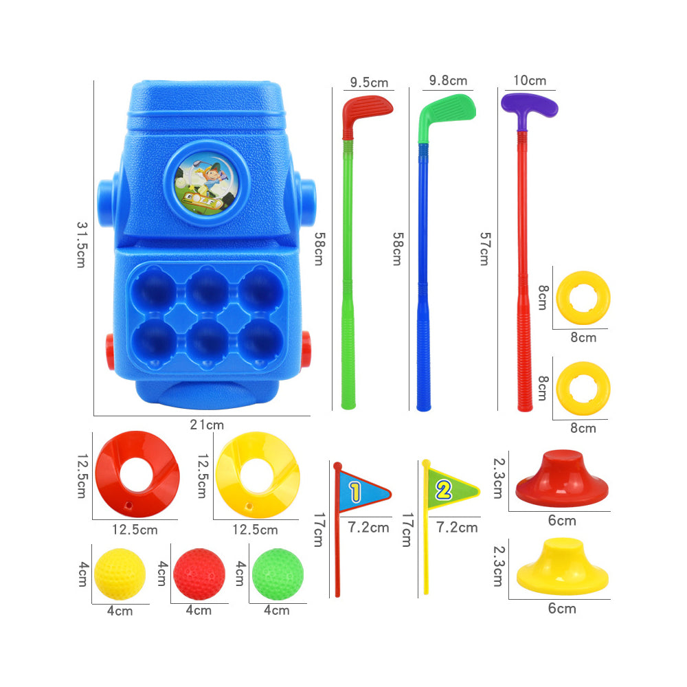Kids Golf Set Toddler Golf Clubs with 6 Balls Indoor Outdoor Sport Toy