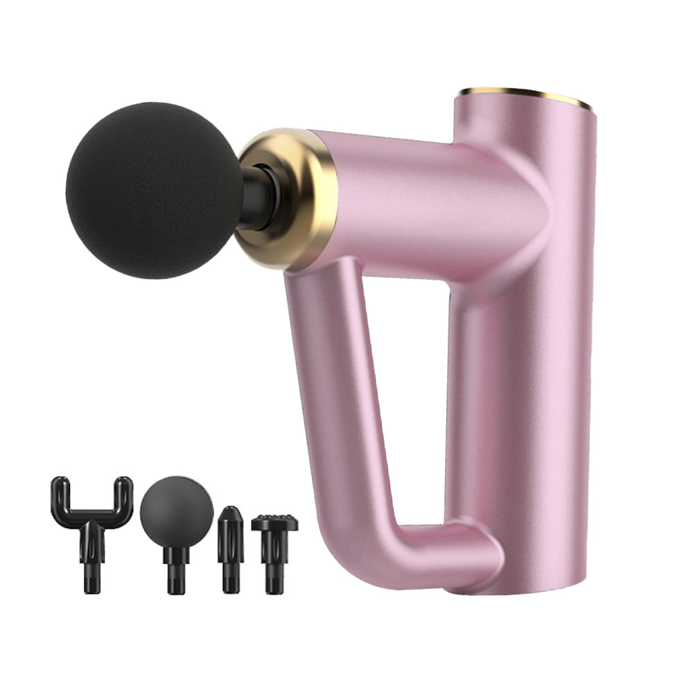 Muscle Massager Muscle Relaxing Massager with 4 Massage Heads Pink