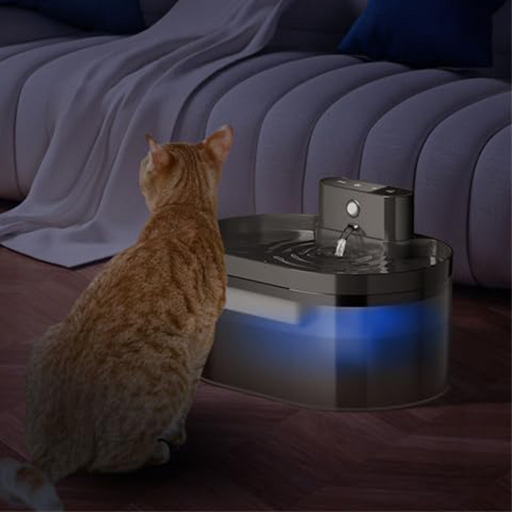 2.2L Automatic Electric Pet Water Fountain Dog Cat Drinking Dispenser with Filter