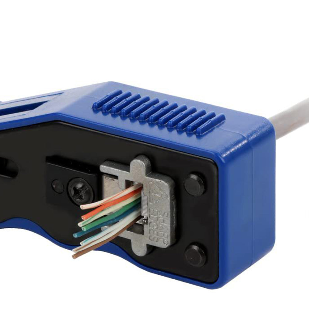 RJ45 Crimp Tool Pass Thru Ethernet Crimper for Cat5e Cat6 Cat6a 8P
