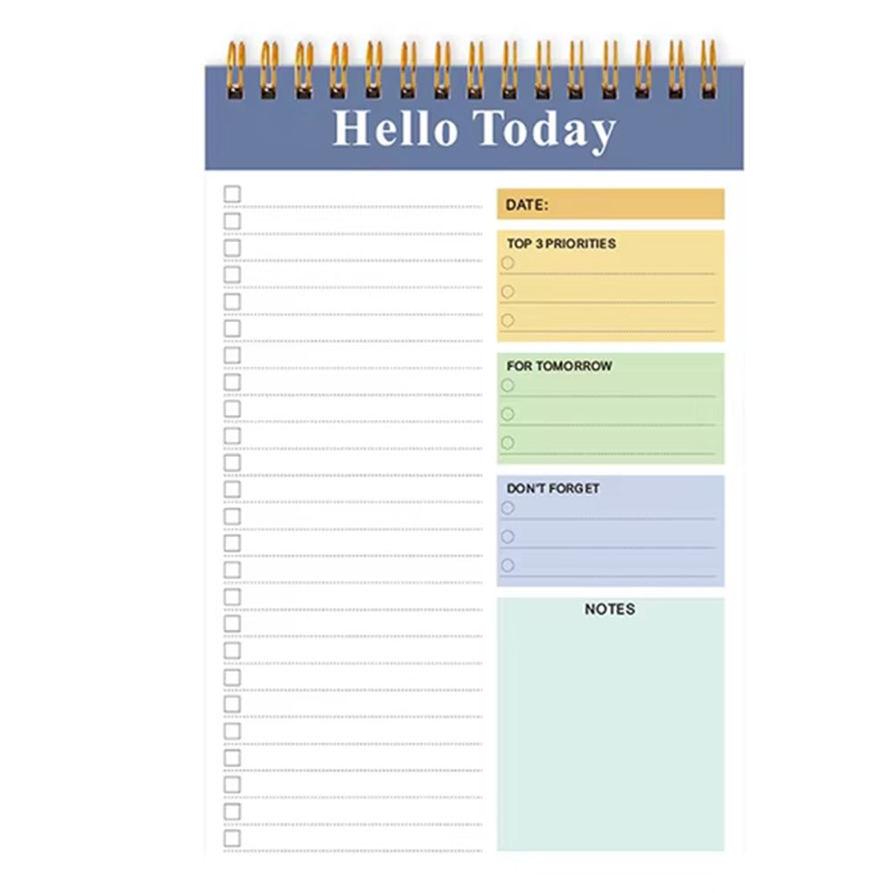 A5 To Do List Notepad 52 Sheets Tear Off Daily Planner Checklist Notebook for Tasks Goal Achievement Purple
