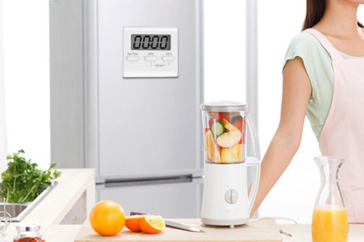Digital Kitchen Timer with Loud Alarm and LCD Display for Cooking Study and Daily Use