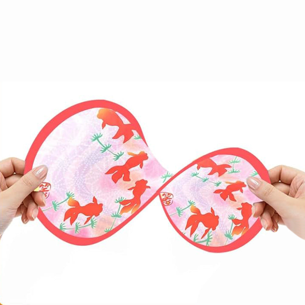 4Pcs Set Foldable Cute Fans Portable Small Round Handheld Polyester Fans