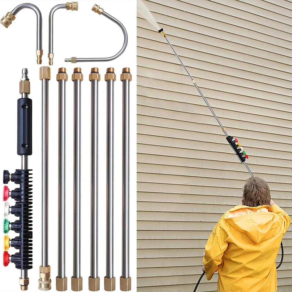 Pressure Washer Extension Wand Set Power Washer Lance with Nozzle Tips 1/4 inch Quick Connect