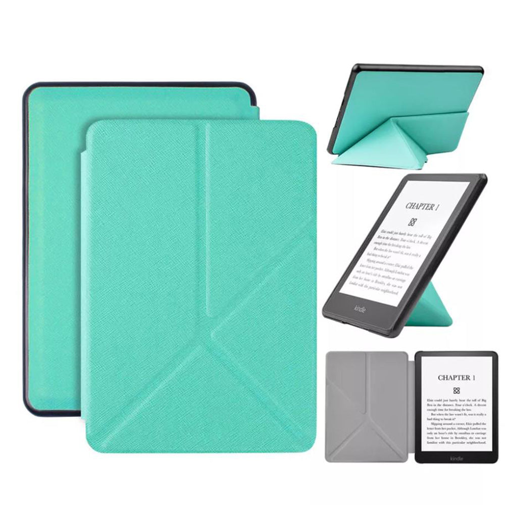 Origami Smart Folding Folio Case Cover for Kindle Paperwhite 5 11th Gen Green
