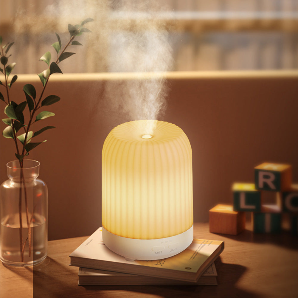 Ultrasonic Essential Oil Diffuser 250ML Small  Humidifiers with Night Light for Home Office Colorful Light