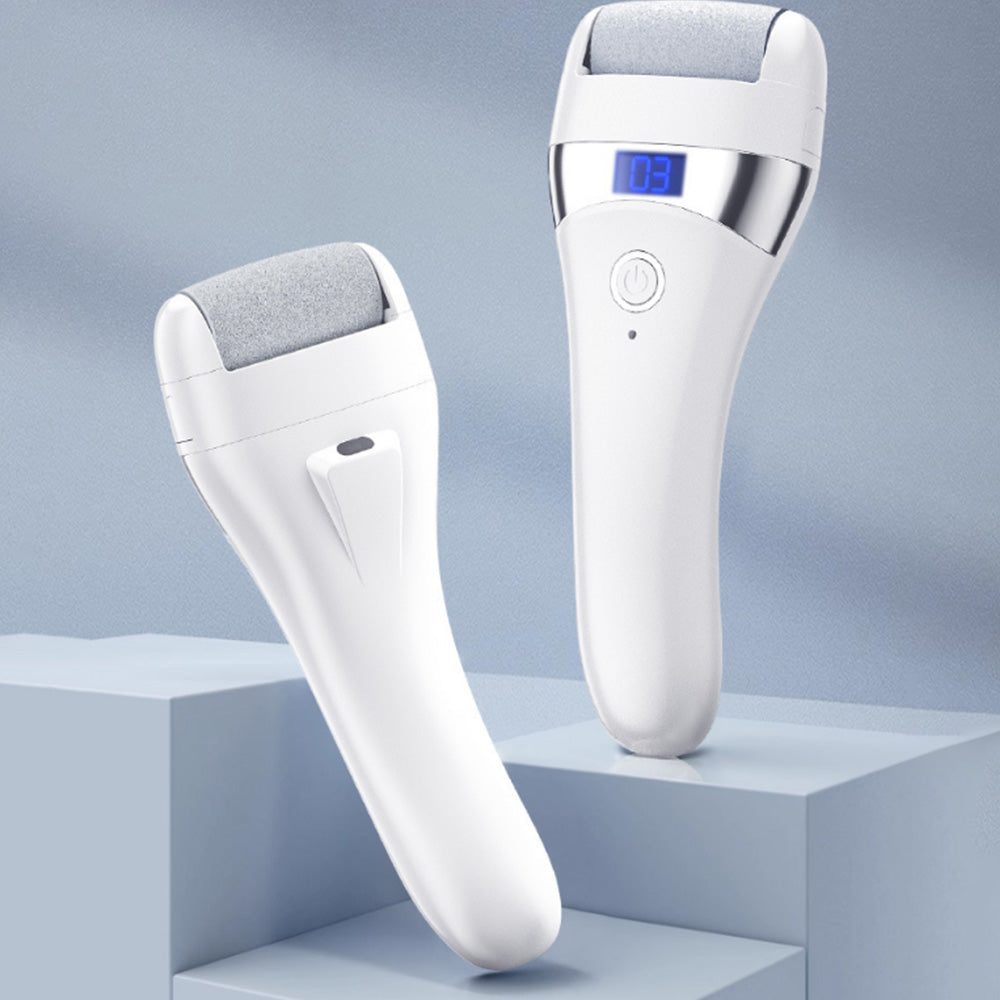 Electric Foot Callues Remover with 3 Replacement Heads Portable Pedicure Tool for Foot Care