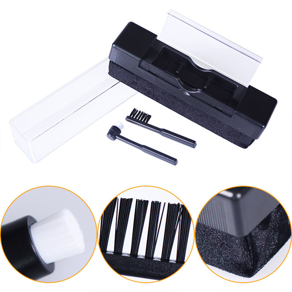 3-in-1 Vinyl Record Brushes Cleaning Kit Anti-Static Cleaner for Vinyl Records