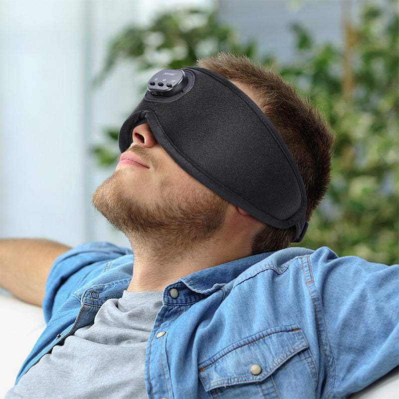 Sleep Mask Eye Mask White Noise Sleep Mask Wireless 5.2 Bluetooth Sleep Headphones