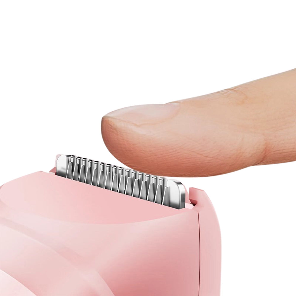 2-in-1 Dual Head Electric Shaver & Bikini Trimmer for Women with LED Display