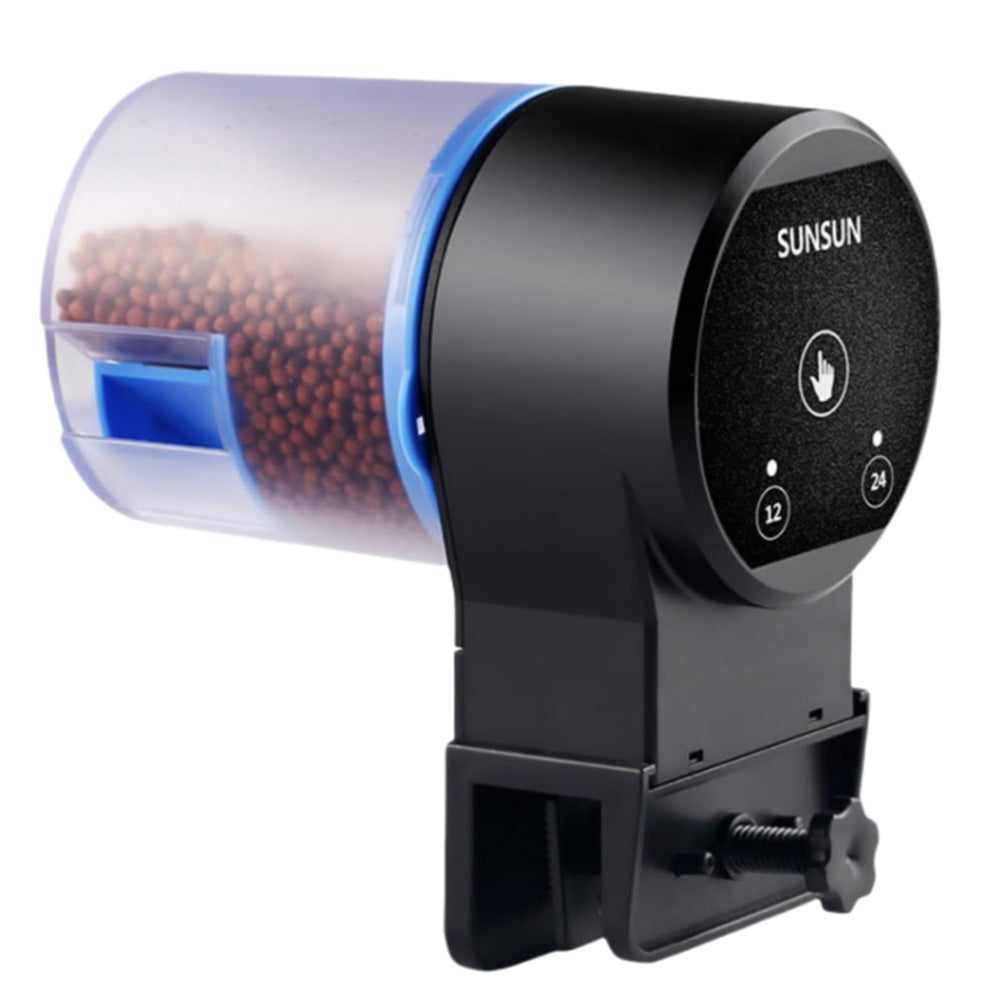 Automatic Fish Feeder Battery Powered Food Dispenser with Timer for Fish Tank Small Aquarium